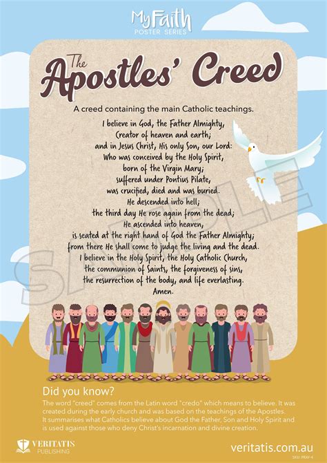 The Apostles Creed Catholic Prayers Series Createl Publishing