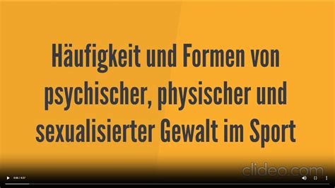 Video Formen Und H Ufigkeiten Von Psychischer Physischer Und