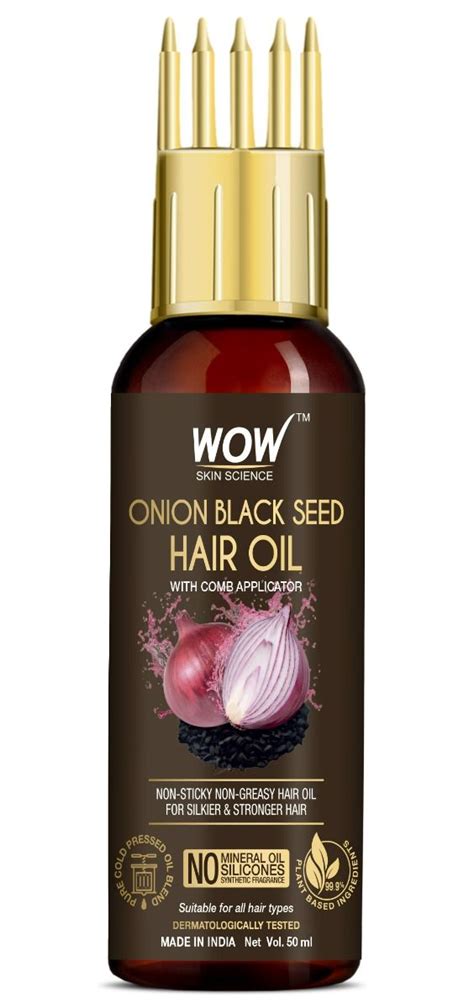 Wow Skin Science Onion Black Seed Hair Oil 50 Ml Price Uses Side