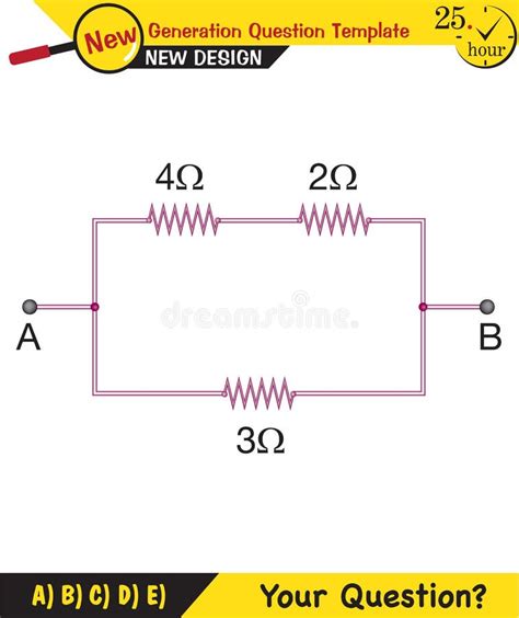 La Lezione Di Fisica Rileva I Semplici Circuiti Elettrici Illustrazione