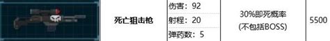 《潜水员戴夫》死亡狙击枪属性效果介绍潜水员戴夫九游手机游戏