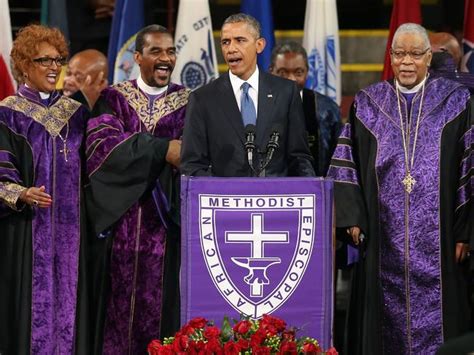 Barack Obama Sings Amazing Grace At Funeral For Charleston Pastor