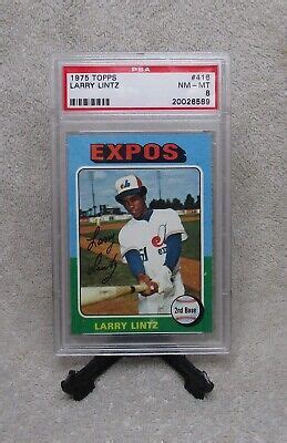 Graded Psa Nm Mt Larry Lintz Topps Baseball Card Montreal