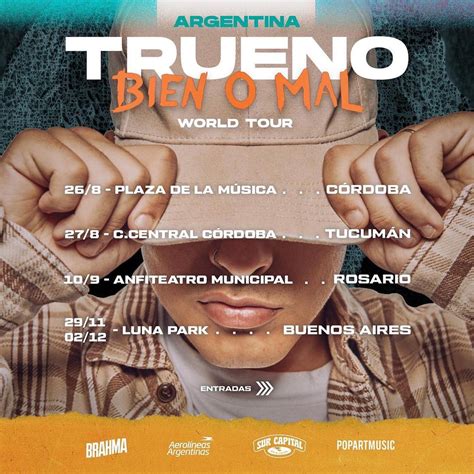 Trueno llega a Córdoba para presentar su disco Bien o Mal Canal C