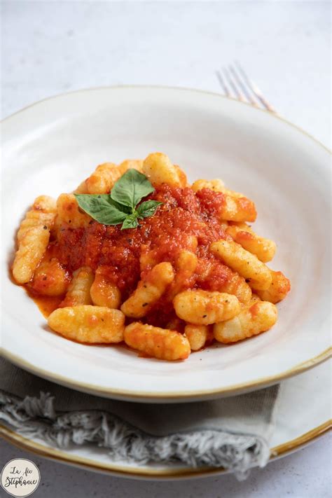 Gnocchi De Pommes De Terre Et Sauce Tomate La F E St Phanie