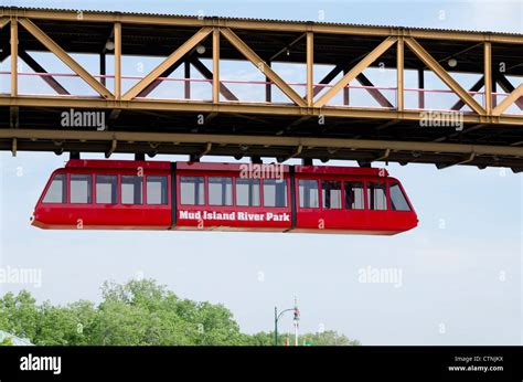 Tennessee Memphis Mud Island River Park Overhead Tram Stock Photo Alamy