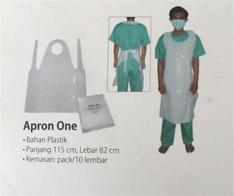 Jual Celemek Atau Apron Plastik Disposible Onemed Isi 10 Pcs Di Lapak