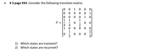 Solved Page Consider The Following Transition Chegg