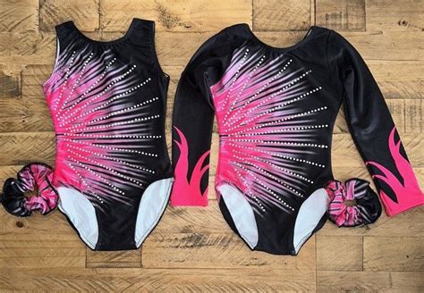 Elements NEON Girls Long Sleeve Gymnastics Leotard Competition Acro