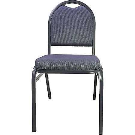 Lorell Banquet Padded Fabric Seat Fabric Back Stacking Chair