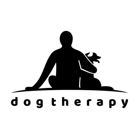 dog therapy logo design vector 24988488 Vector Art at Vecteezy