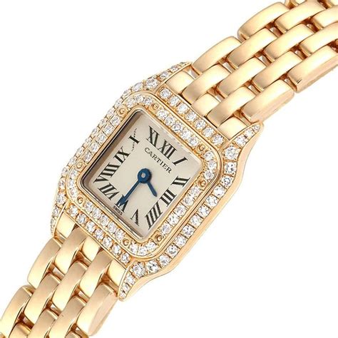 Cartier Panthere Mini Yellow Gold Diamond Special Edition Ladies Watch