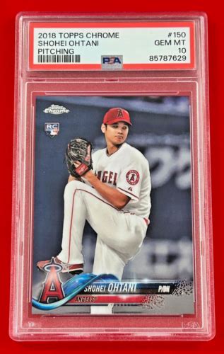 Topps Chrome Shohei Ohtani Rc Psa Gem Mint Ebay