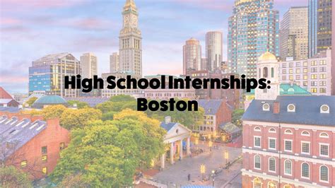 10 High School Internships In Boston — Inspirit Ai