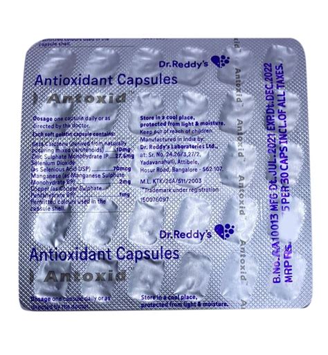 Dr Reddys Antioxidant Capsules At Rs Box Antioxidant Capsule In