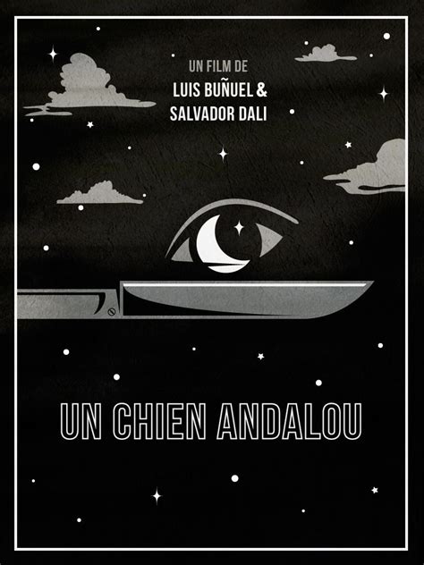 Un Chien Andalou Minimalist Movie Poster Luis Buñuel Salvador