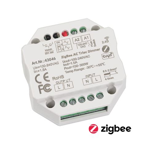 ZigBee Controller 230V Unterputz Dimm Aktor Dimm Schalter Max 200W LED