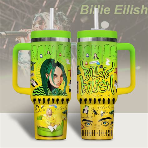 Billie Eilish Music Custom Stanley Quencher 40oz Stainless Steel Tumbler Merchidea