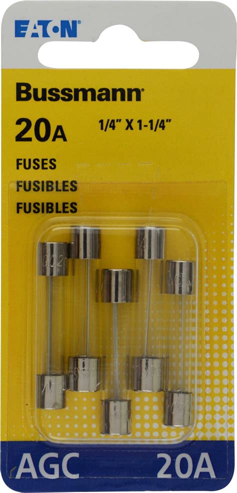 Bussmann Agc 15 3ag Fuse Fast Acting 15 Amp 32v 5 Pack