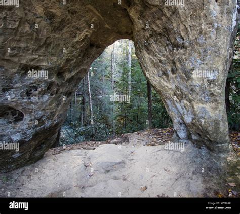 The Angel S Window Sandstone Natural Arch In The Red River Gorge Of Kentucky S Daniel Boone