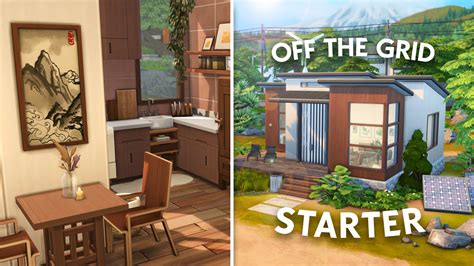 Off The Grid Starter Home The Sims 4 Speed Build YouTube