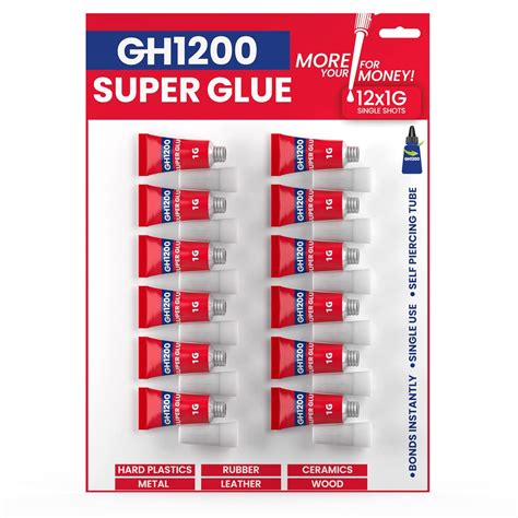 12 Grams Super Glue All Purpose With Anti Clog Cap Ca Glue Adhesive