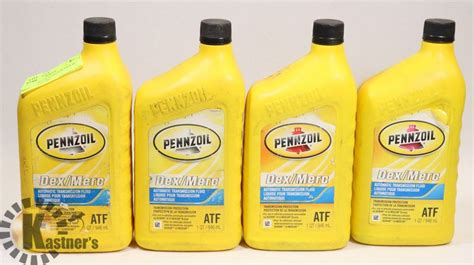 4 X 1 Quart Of Pennzoil Dex Iii Merc Atf Fluid