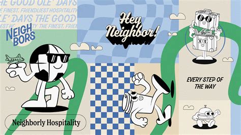 Neighbors Hostel Brand Identity :: Behance