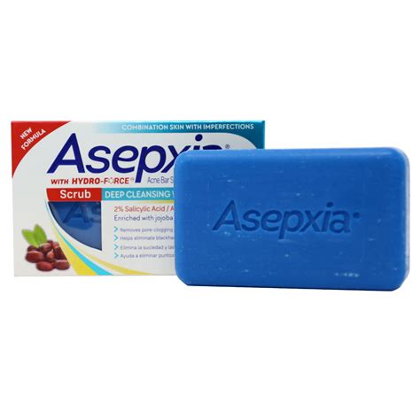 Asepxia Scrub Acne Bar Soap Deep Cleansing Without Blackheads With 2