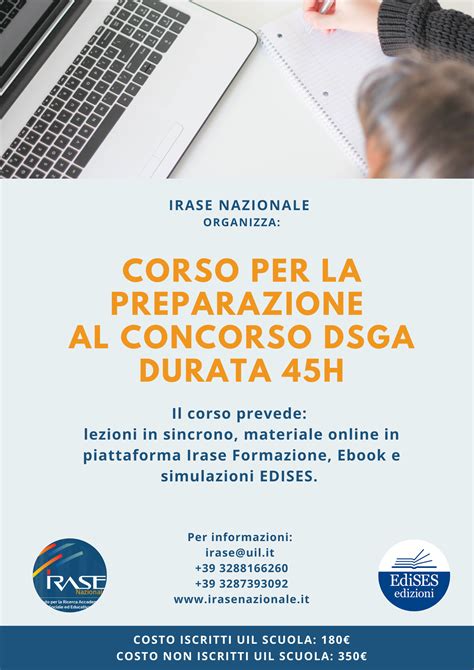 Corso Per La Preparazione Al Concorso DSGA IRASE Nazionale