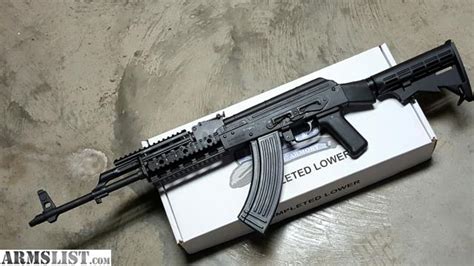 ARMSLIST For Sale Arsenal Marked AK 47 AR Collapsible Stock Quad Rail