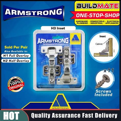 ARMSTRONG Soft Close Hydraulic Cabinet Door Concealed Hinges Heavy Duty