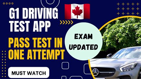 G1 Genius App Pass G1 Test Ontario 2023 Written Driving Test App