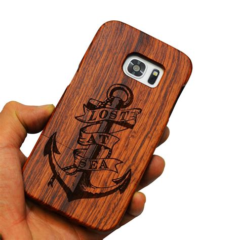 BOOGIC Natural Wood Embossed Case For Samsung Galaxy S7edge S6 Edge