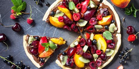 Receta Pizza Con Nutella Y Frutas Sencilla Cocina Rico