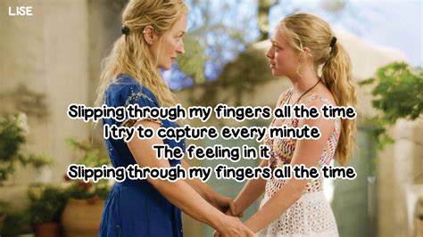 Meryl Streep Slipping Through My Fingers From Mamma Mia Lyrics