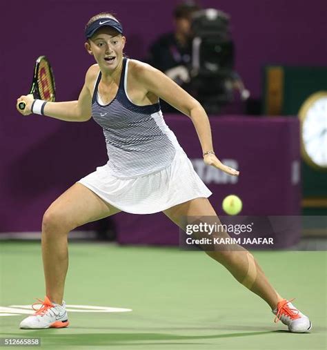 Jelena Ostapenko Of Latvia Returns The Ball To Carla Suarez Navarro News Photo Getty Images