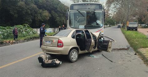 Dos Heridos Tras Choque Entre Un ómnibus Y Un Auto