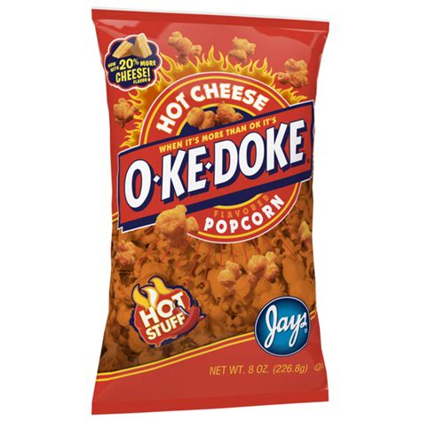O Ke Doke Popcorn Hot Cheese Flavored 8 Oz Delivery Or Pickup Near