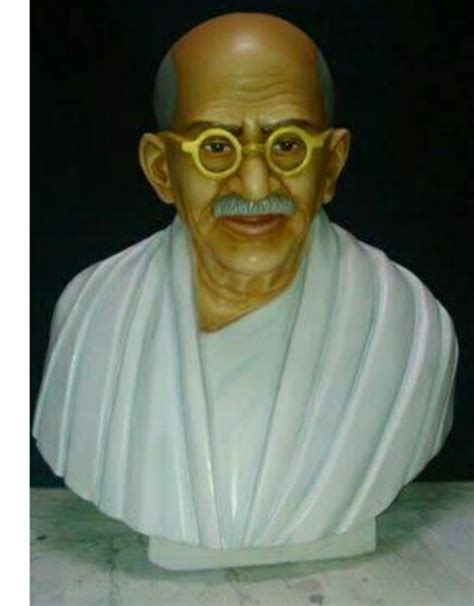 White Marble Mahatma Gandhi Statue For Exterior Decor Size Feet To