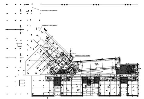 Column Layout Plan Of Commercial Building In Autocad 2d Drawing Dwg File Cad File Cadbull