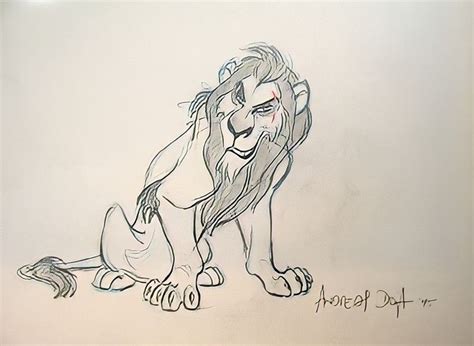 Animation Sketches Disney Villains Bad Guy Storyboard Lion King