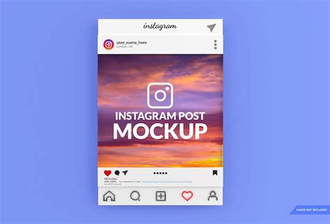 Premium PSD Instagram Social Media Post Mockup Design