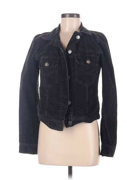 Gap Solid Black Denim Jacket Size M 68 Off Thredup