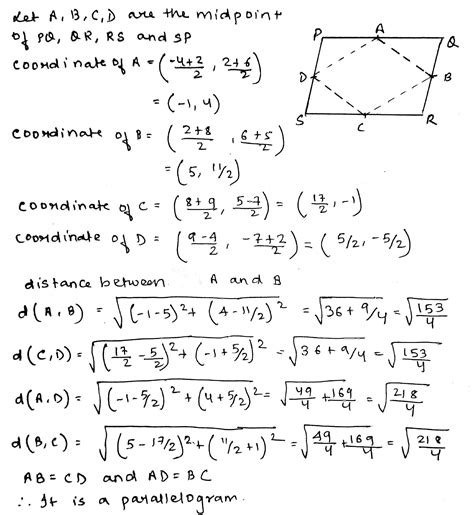 The Vertices Of A Quadrilateral Are A B C And D