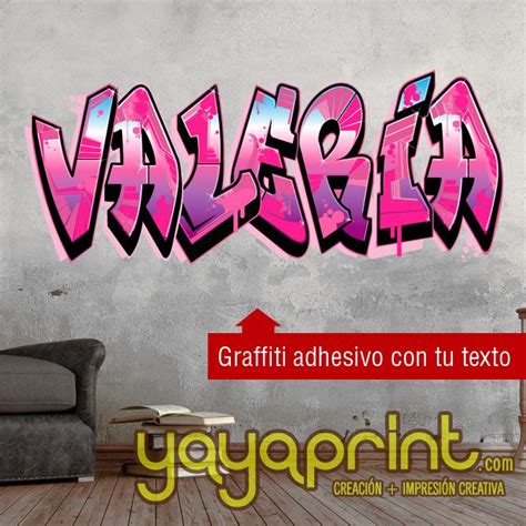 Graffiti De Tu Nombre Personalizado En Vinilo Adhesivo A Cualquier