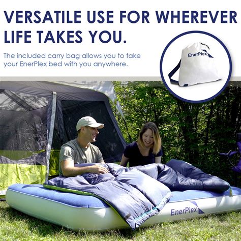 Enerplex Never Leak Queen Mattress W Pump Raised Luxury