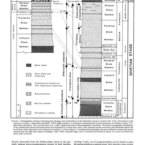 Stratigraphic Columns Illustrating The Lithology And Nomenclature Of Download Scientific