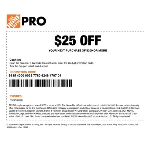 Home Depot Promo Code March Tiff Maribel