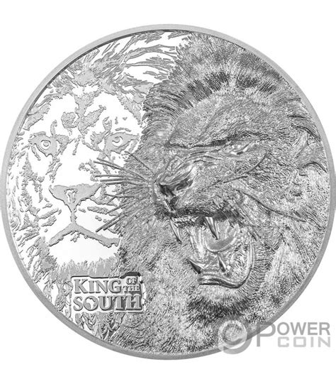 Lion Nature Kings Kg Kilo Monnaie Argent Cook Islands